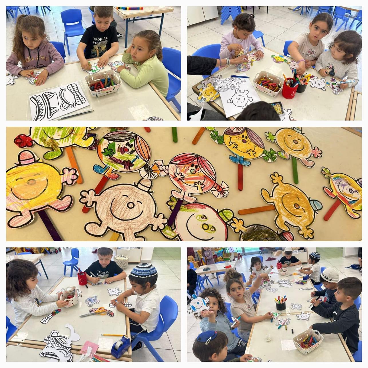 ילדים בקייטנות פסח בגנים