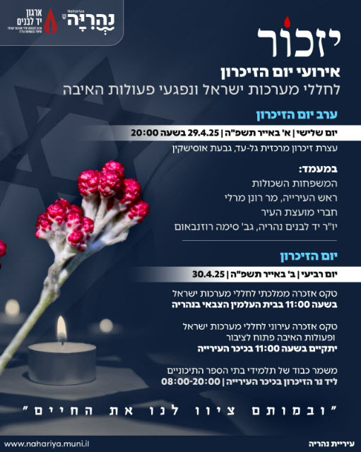 אירועי יום הזיכרון לחללי מערכות ישראל ונפגעי פעולות האיבה