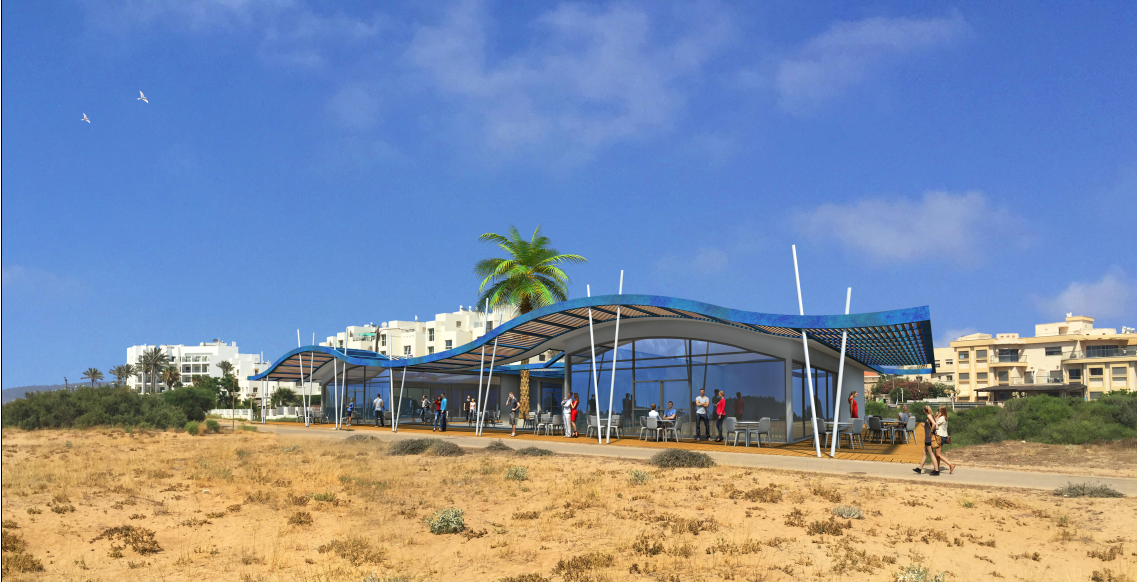 מבנה מסחרי בטיילת